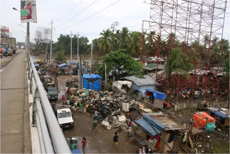 The aftermath of Typhoon Sendong in the Philippines.