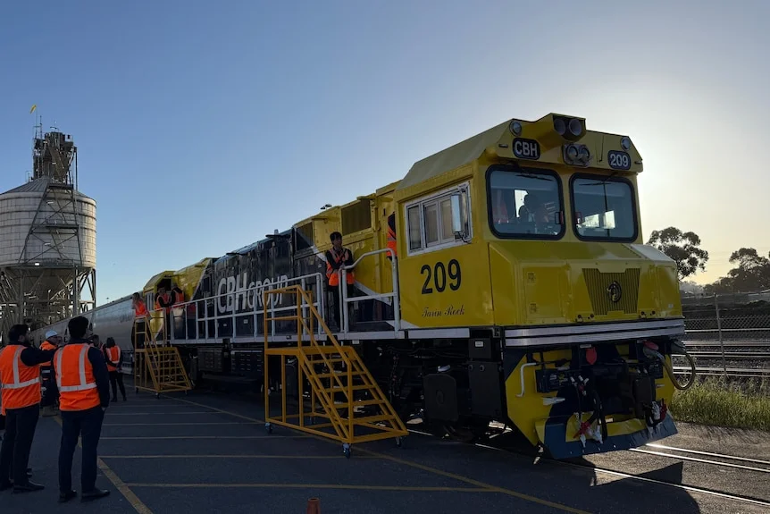 A train with CBH branding