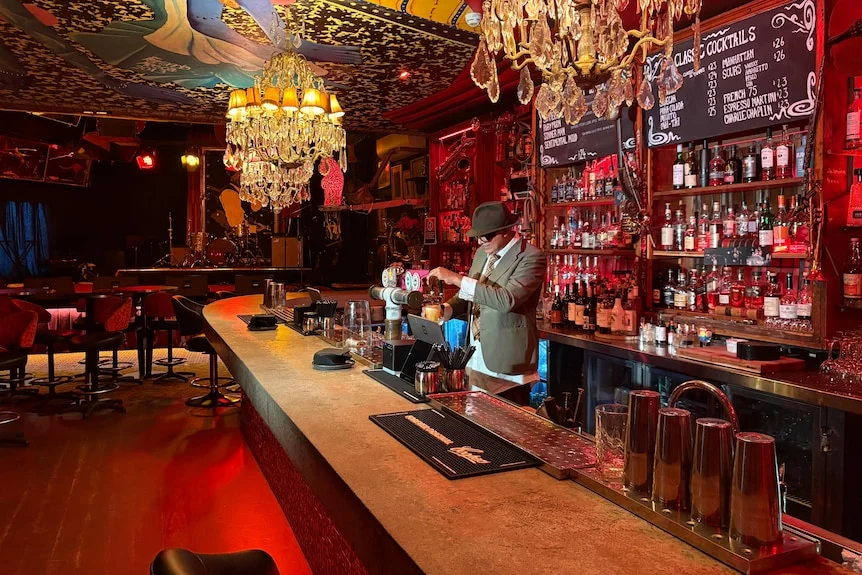 inside the Lazy Bones venue in Marrickville