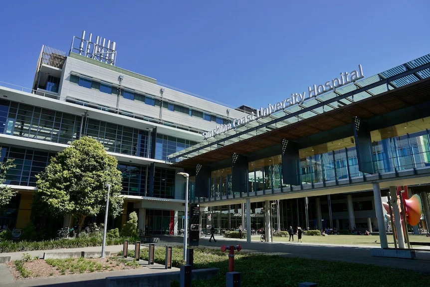 The exterior of the Sunshine Coast University Hospital