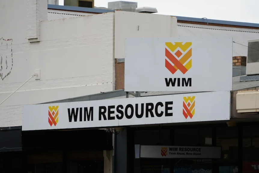 WIM resource sign on top of a building.